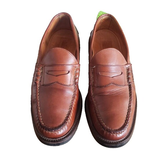 ALDEN H402 MAHOGANY ANILINE CAPE COD BROWN BEEFROLL PENNY LOAFER 12D Made in USA